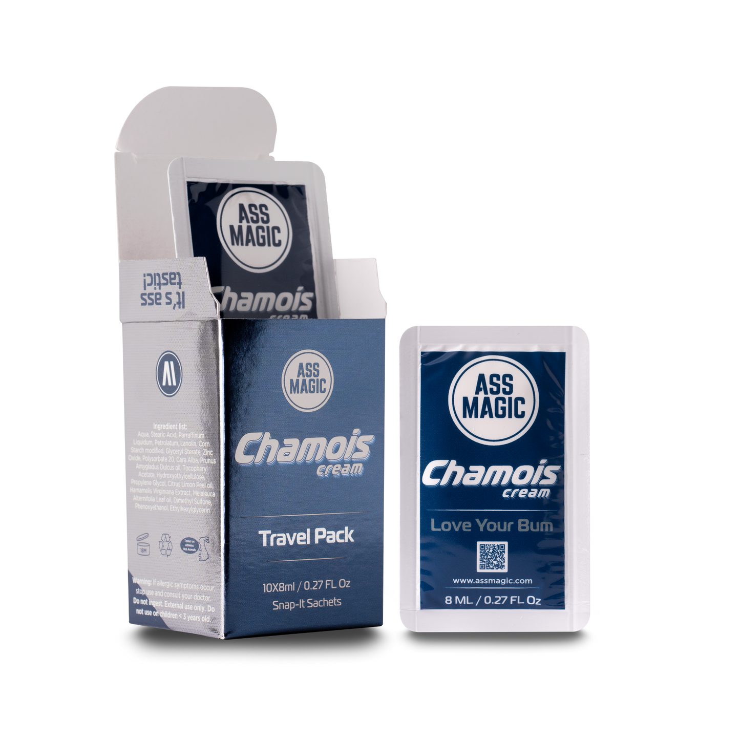 Chamois Cream Travel Pack