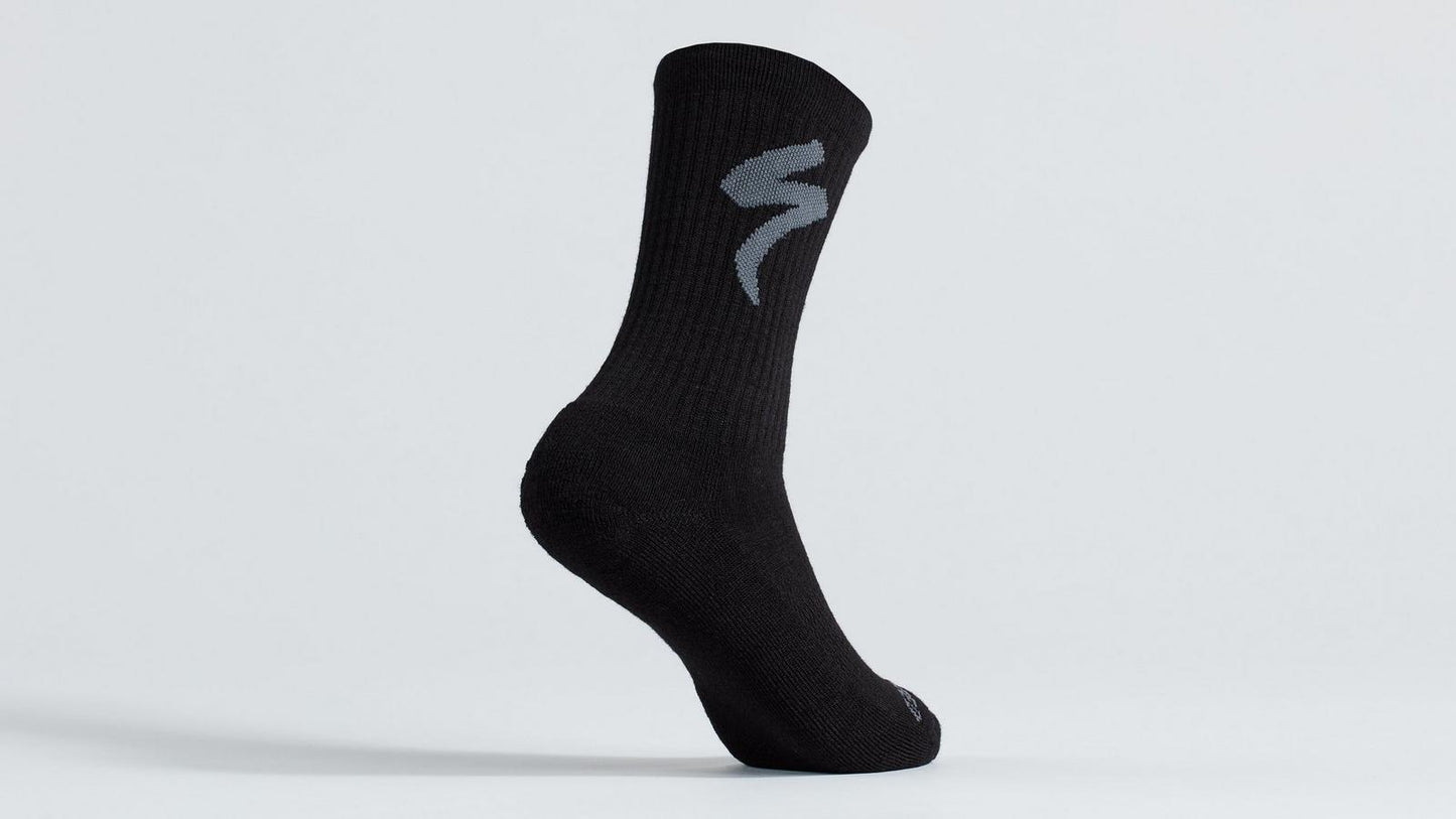 Merino Midweight Tall Logo Sock